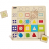 Logické puzzle - geometrické tvary 