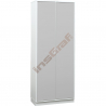 Quadro - šatní skříň - bílý korpus, šedá