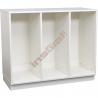 Quadro - skříňka M na plastové zásobníky, se 2 předěly - bílá 