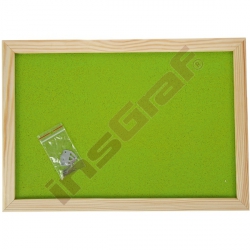 Korková tabule 90 x 120 cm - zelenkavá