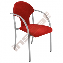 Židle Visa alu červená