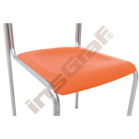 Židle Next alu oranžová