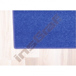 Jednobarevný koberec - modrý 3 x 4 m
