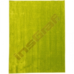 Jednobarevný koberec - zelený 4 x 5 m