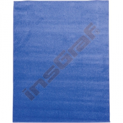 Jednobarevný koberec - modrý 4 x 5 m