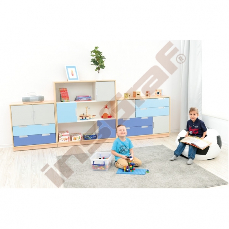 Quadro - skříňka M na 2 široké zásuvky 
