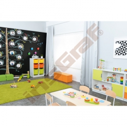 Quadro - skříňka M+ na plastové zásobníky - s předělem 