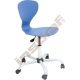Židle Flexi otočná s kolečky a reg. výšky modrá