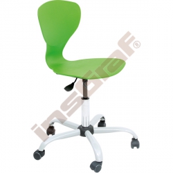 Židle Flexi otočná s kolečky a reg. výšky zelená 