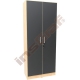 Magnetické dveře ke skříní - černé, 2 ks 