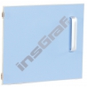 Dvířka ke skříňce M s předělem, levá - bleděmodrá